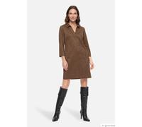 Kleid in Velourslederoptik Dark Coffee 38