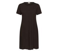 Midikleid KAFFE "Kleid KAmilia", Damen, Gr. 34, N-Gr, braun (schwarz coffee), Obermaterial: 70% Viskose CV. 30% Leinen LI., Kleider Midikleid (31840501-34) schwarz coffee