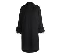 Betty Barclay - Kleid mit Kunstpelzbesatz schwarz - Gr. - 40