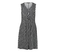 Shirtkleid BETTY BARCLAY "Betty Barclay Shirtkleid ohne Arm", Damen, Gr. 36, Normalgrößen, blau (dunkelblau, weiß), Jersey, Obermaterial: 95% Polyester, 5% Elasthan., feminin, Basic schmal kurz, V-Aus