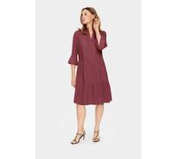 Kleid Lockere Passform Burgundy burgundy XS