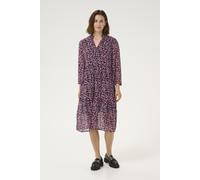 Midikleid KAFFE "Kleid KAsilja", Damen, Gr. 36, N-Gr, bunt (sun, dried brush print), Obermaterial: 100% Polyester PES., Kleider Midikleid (84792144-36) sun, dried brush print