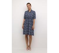 Midikleid CREAM "Kleid CRAlora", Damen, Gr. L-XL, N-Gr, blau (dunkelblau small flower), Obermaterial: 100% Viskose CV., Kleider Midikleid (68012046-LXL) dunkelblau small flower