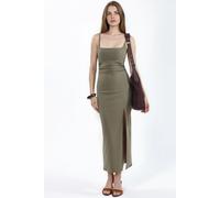Kleid Midi mit Quadrat-Ausschnitt aus Bengalin XL