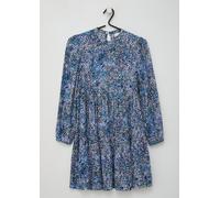 Kleid mit All-over-Print und Crinkle-Struktur 140 creme|mehrfarbig 2149439.02A1.140