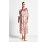 Kleid mit Blumenprint - Made with Liberty Fabric 40 soft papaya