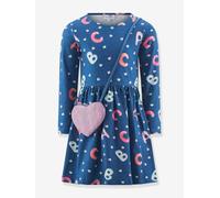 Kleid mit Buchstaben & Tasche Mädchen Happy Girls blau Gr. 122