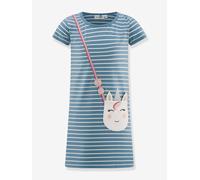Kleid mit Einhorn & Streifen Mädchen Happy Girls schieferblau Gr. 98
