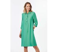 Sommerkleid GOLDNER "Kleid mit Hemdkragen", Damen, Gr. 46, N-Gr, grün, Obermaterial: 49% Lyocell CLY. 38% Viskose CV. 13% Polyamid PA., mit Aufschlag, Kleider Sommerkleid, Knöpfe (57475757-46) grün