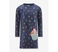 Kleid mit Herzen & Cupcake Mädchen Happy Girls blau Gr. 116