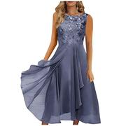 Kleid Mit Hose Drunter Pareos & Strandkleider FüR Damen Kleid RüCkenfrei Vintage V-Ausschnitt Kurzarm Button Down Einfarbig Faltenrock A-Line Petticoat Midikleid Mit Revers Moderne Brautmutterkleider