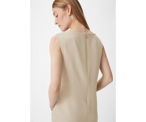 Kleid mit Piquéstruktur beige 44