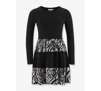 Kleid mit Zebra-Print Mädchen Happy Girls schwarz Gr. 146