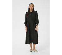 Midikleid KAFFE "Kleid KAellen", Damen, Gr. 38, N-Gr, schwarz (schwarz deep cc), Obermaterial: 100% Polyester PES., Kleider Midikleid (93926243-38) schwarz deep cc