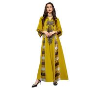 Kleid, Robe, Volle Länge, Islamische Robe, Gebet, Bestickt, Kaftan, Ethnische Mode, Damen