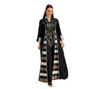 Kleid, Robe, Volle Länge, Islamische Robe, Gebet, Bestickt, Kaftan, Ethnische Mode, Damen