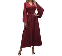 Kleid Rot Mit Blumen Winterkleid Weiß Lang WeißE Kleider Party Damen Kleid Lang Elegant WeißEs Kleid Kurz Eng Strickkleid Mit VolantäRmel Etuikleider Winter Chiffon Kleid Lang Boho Kleid Lang Maxi