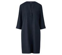 Kleid Rundhals-Ausschnitt Peter Hahn blau 36