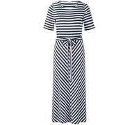 Kleid Rundhals-Ausschnitt Peter Hahn blau 40