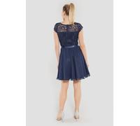 Kleid - Spitze / Chiffon Blau 38