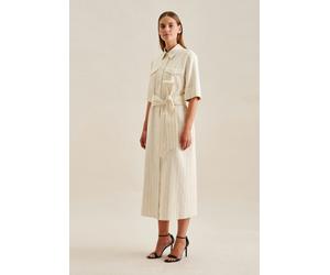 Kleid Streifen Ecru 48 (60.135932-0003-48)
