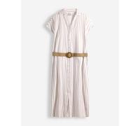 Kleid - Streifen - weiß XS