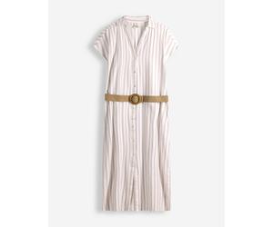 Kleid - Streifen - weiß XS