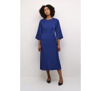 Midikleid KAFFE "Kleid KAmemba", Damen, Gr. 34, N-Gr, blau (beacon blau), Obermaterial: 55% Viskose CV. 45% Polyester PES., Kleider Midikleid (10835158-34) beacon blau