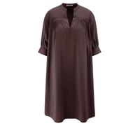 Kleid überschnittener Schulter Peter Hahn braun 46