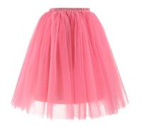 Kleid Weihnachten Rock Damen Winter Rock Damen schwarz a Linie tüllrock weiß midi Kostüm Kurz Ballet Tulle Minirock Fasching Underskirt Geschwollener Winter Knielang rockabi