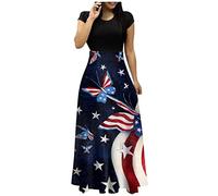 Kleider Damen, Beach Cover Up Schulterfreies Strandkleid Cocktailkleiddamen Damen Blusenkleid Sling-Kleid Festliche Kleidung Damen Festliches Kleid Mädchen Leichte Sommerkleid,Dark Blue,L