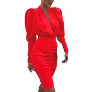 Kleider Damen Damen Abendkleider Elegant Ärmellos V-Ausschnitt Seitenschlitz A-Linie Kleider Einfarbig Hohe Taille Abendkleid Lang Swing Ballkleid Sexy Partykleid Schöne Festlich Kleid Brautjunfernkl