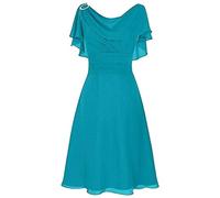 Kleider Damen Festlich Elegant - Cocktailkleid Damen Rüschen One-Shoulder Sexy Chiffonkleid Sommerkleid Elegante Kleid für Hochzeit Gast Brautjungfernkleider Ballkleider Abendkleid Prom Partykleid