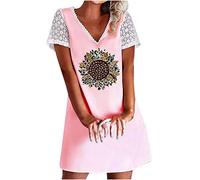 Kleider Damen Festlich Elegant Geschenke für Frauen Lang Split Stillkleid Kurzarm Umstandskleid Sommer meine bestellungen anzeigen Ärmellose Spaghettiträger Satin Kleid Strand Midi Kleider meine