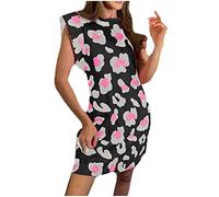 Kleider Damen Sale Angebote Sexy Elegant Kleid Boho Strandkleider Festlich Kleider Kurz meine bestellungen anzeigen Boho Tunika Sommerkleid V-Ausschnitt Blumenkleid Hohe Taille A-Linie Midiklei