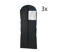 Kleidersack Mod. Deep Black 60 x 150 cm, 3er Set abwaschbar