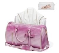 Kleidersäcke für Reisen für Damen, Pink / Weiß, Reisetasche