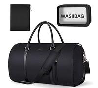 Kleidertasche für Reisen, umwandelbare Handgepäcktasche, große Reisetaschen für Frauen, 2-in-1 hängende Koffer, Anzug, Reisetaschen für Damen und Herren, 3-teiliges Set, D-Black Hahnentritt