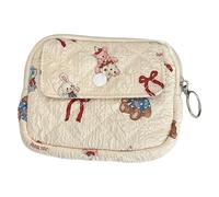 Kleine Aufbewahrungstasche Mit Blumenmuster Münzbeutel Make Up Geldbörse Karte Cartoon Geldbörse Kleingeld Lippenstift Für Mädchen Schöne Gesteppte Kleingeldtasche Kleine Aufbewahrung Make