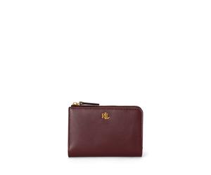 Kleine Bi-Fold-Brieftasche aus Leder EINHEITSGROESSE Red