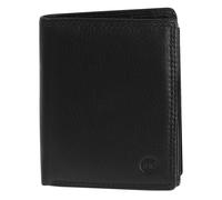 kleine bunte Börse in Multicolor mit RFID Schutz uni schwarz