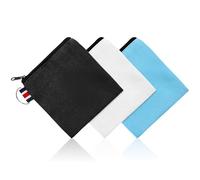 Kleine Canvas-Tasche mit Reißverschluss zum Aufhängen, quadratische Tasche, Reise-Organizer, Mini-Kulturbeutel für Make-up, Lippenstift, Kosmetik, Münzen, Kopfhörer und Ladekabel, 3 Stück