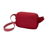 Kleine Crossbody Bag Bauchtasche Damen Gürteltasche Herren Umhängetasche Handy Gürteltasche Sport Mode Hüfttaschen Frauen Brustbeutel mit verstellbarem Riemen für Reisen Casual Geschenke (Rot)