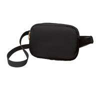 Kleine Crossbody Bag Bauchtasche Damen Gürteltasche Herren Umhängetasche Handy Gürteltasche Sport Mode Hüfttaschen Frauen Brustbeutel mit verstellbarem Riemen für Reisen Casual Geschenke (Schwarz)