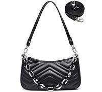 Kleine Damen-Shopper- und Umhängetasche - Retro-Klassiker im eleganten Design, kann als Crossbody-Bag, süße Clutch oder Handtasche getragen werden., Small