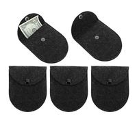 Kleine Geldbörse, 5 Stück, Aufbewahrungstasche aus Filz - kompakte Geldbörse mit Schnappverschluss, wasserdichter Organizer für Kosmetik, Schmuck, Haarspangen und Zubehör