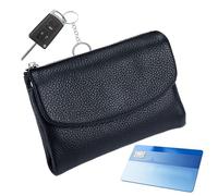 Kleine Geldbörse für Damen - Leder 5,31 x 1,18 x 3,94 Zoll | Schlanke Kartenhülle mit Reißverschluss, kompakte und tragbare Geldbörse für Damen | Mädchen Mama Schwester Freundin Geschenk Verwendung