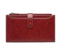 Kleine Geldbörse - PU-Leder tragbarer Münzhalter - Damengeldbörse | für Karten, Ausweis, Schlüsselbank, Kredit-Headset, Lippenstift, Reisen, Business, weinrot, Refer to description, Unisex