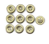 Kleine gold Knöpfe aus Metall für Strick Shirt Hose - 10mm, 15mm oder 18mm (10 Stück) (15mm)
