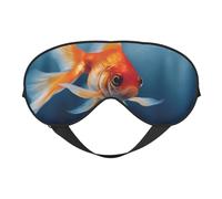 Kleine Goldfische schwimmen im Wasser, doppelseitige weiche Verdunkelungs-Augenmaske, Entspannung, Nulldruck, Nachtschlaf-Augenmaske